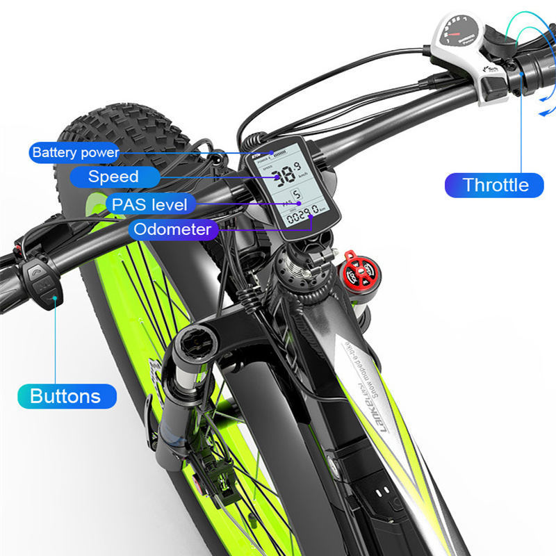 EU Warehouse 1000w Folding Electric Bicycle Fat Tire Ebike 48V 17.5ah $amsung Battery Ebike 26 Inch Electric Mountain Bike