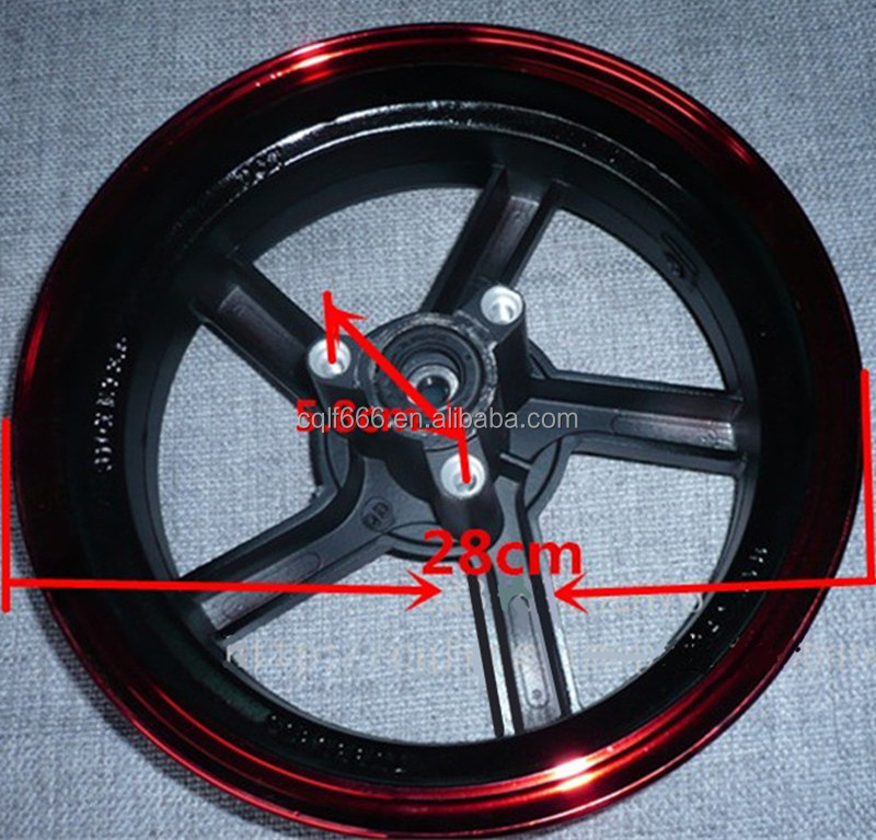 Wholesale motorcycle wheel rim WBS GY6150 front disc type 10 inch electric scooter aluminum alloy steel rim