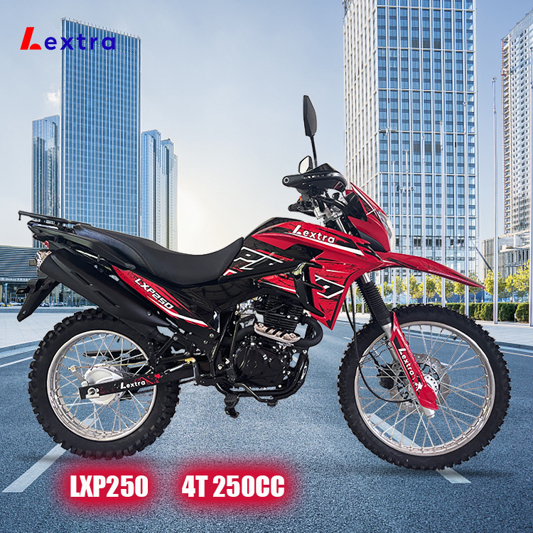 Lextra Moto Hot Sell Loncin CGP250 Engine High-Speed Gasoline Motorcycle 250cc 4 Stroke On Road Motorcycle Dirt Bike For Adult