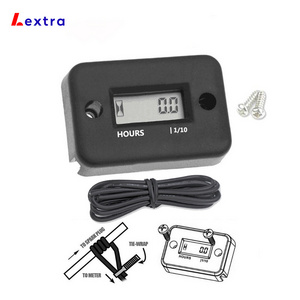 Lextra Waterproof Digital LCD Inductive Hour Meter Timer Counter for Motorcycle ATV Snowmobile Marine Boat Bike