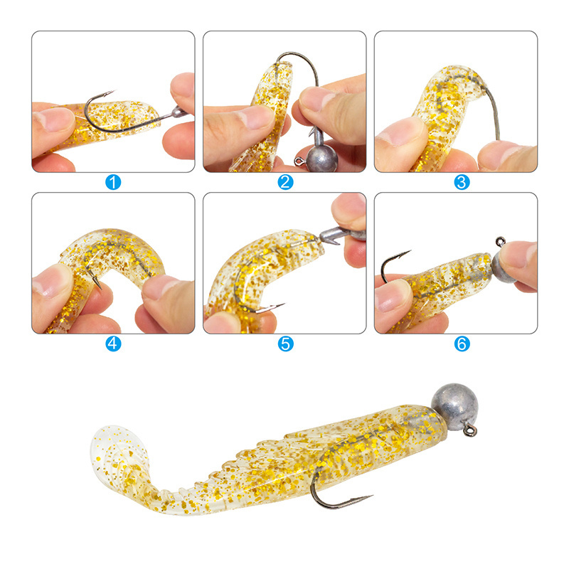 JH-2 Newbility 1g-20g Soft Baits Silicone Wobbler Fishing Round Lead Jig Pesca Molds Soft Lure Jig Head Fishing Lure