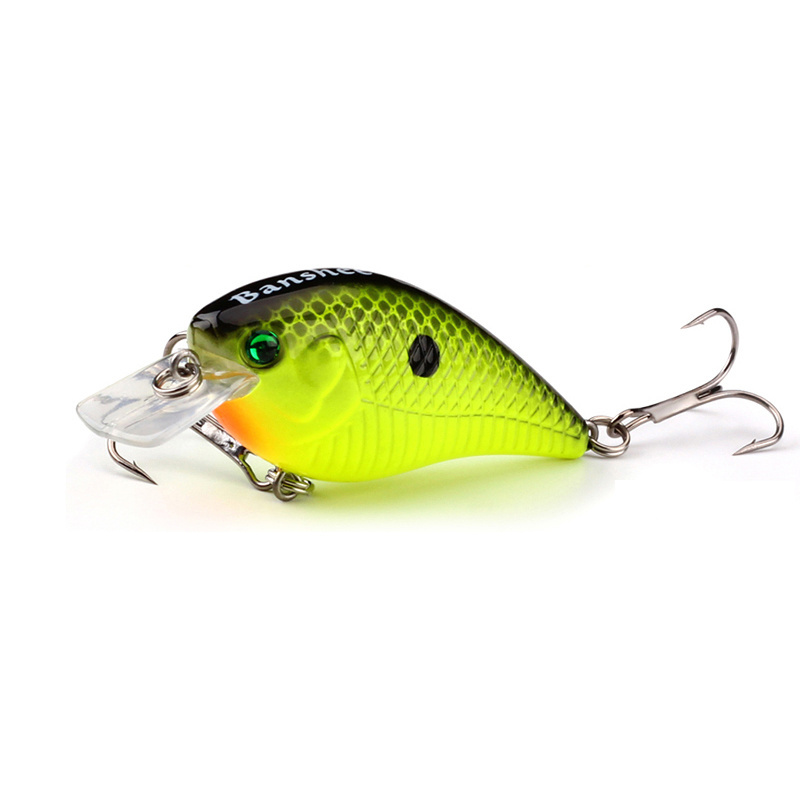 Best Selling 6cm12g Square Bill Shallow UV Colors Stocky Crankbait Floating Wobblers Blank in Stock Wholesale Bass Fishing Lures