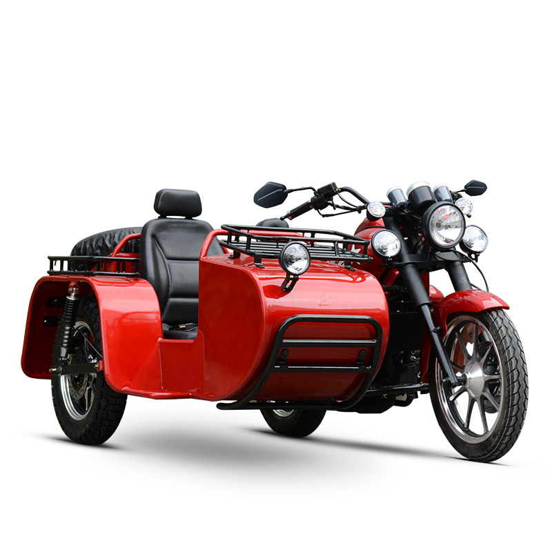 Classics Motorized Tricycles 3 Wheel Cargo Sidecar Tricycle With Side Box 300cc Gas High Power Dsic for Passenger