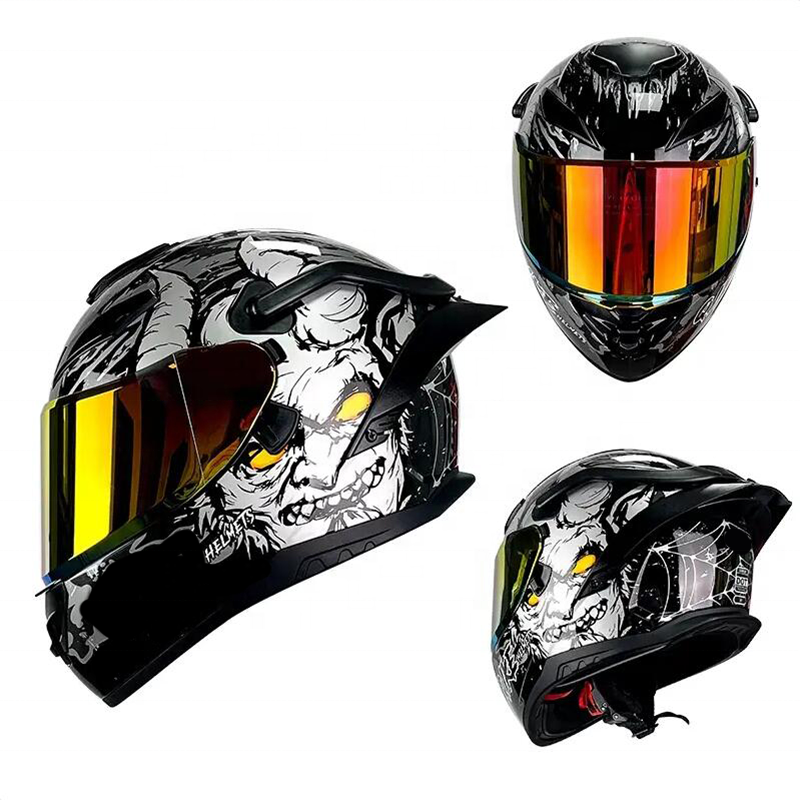 Predator Carbon Fiber Motorcycle Full Face Iron bmx mini football baby helmet