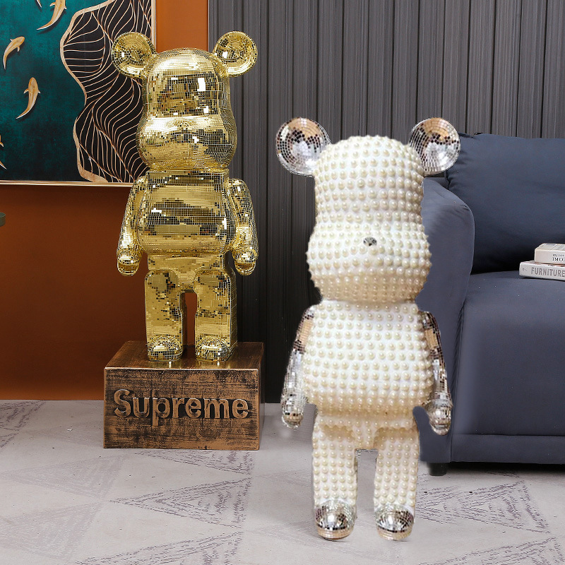 Creative Shining Bearbrick Household Ornament Crafts and Gifts Customize 1000% Home Decoration Bearbrick