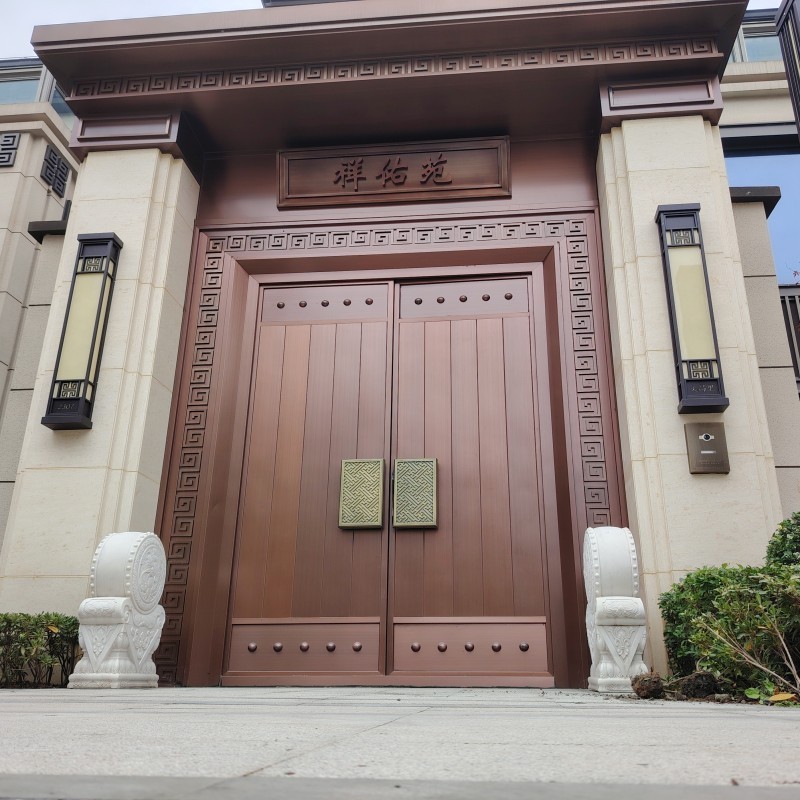 Luxury high-end good quality main entrance door pure copper door