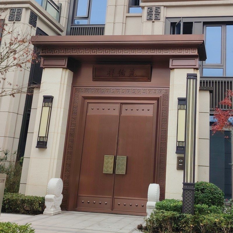 Luxury high-end good quality main entrance door pure copper door