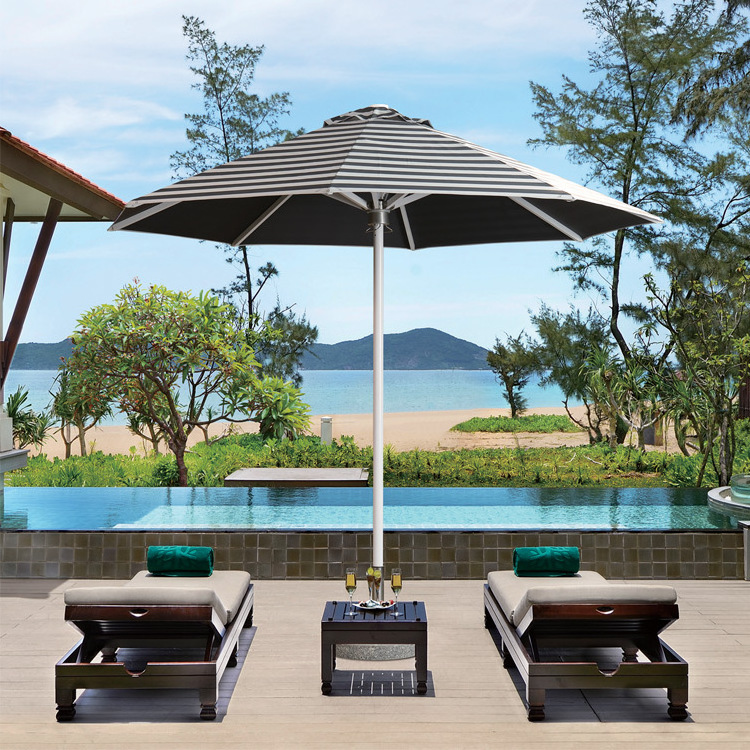 Outdoor Rome Garden Umbrella Double Top Square Cantilever Hanging Offset Parasol Patio Umbrella& bases