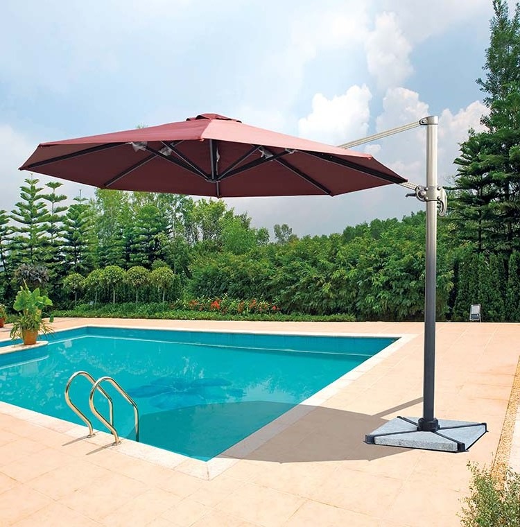 custom big size outdoor patio grand collapsible sunshade umbrella parasol suppliers