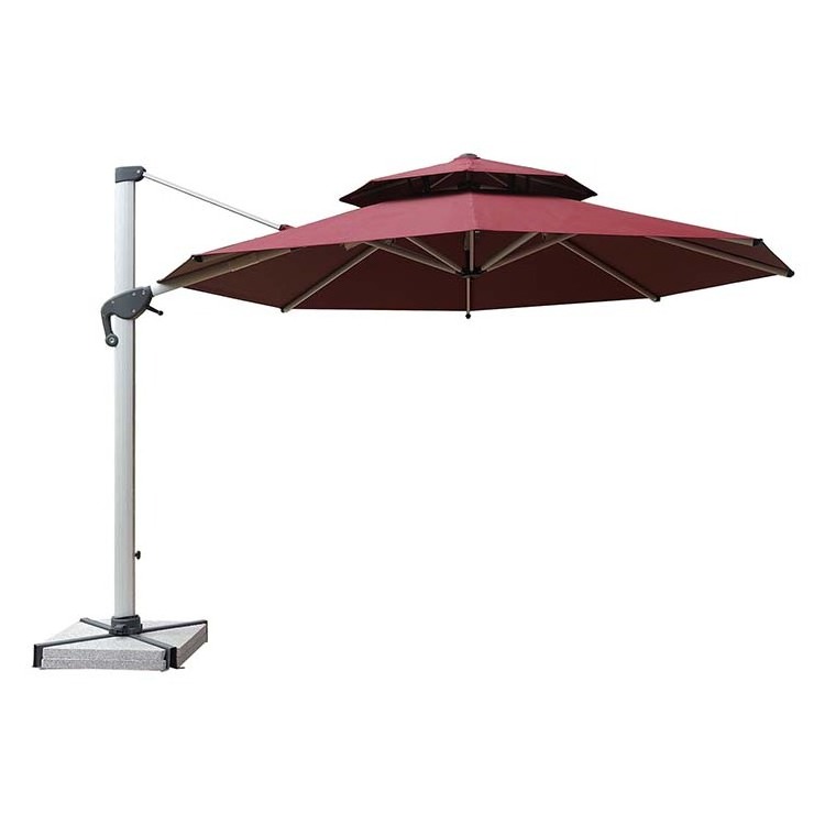 customised large outdoor luxury foldable modern cantilever sunshade umbrella