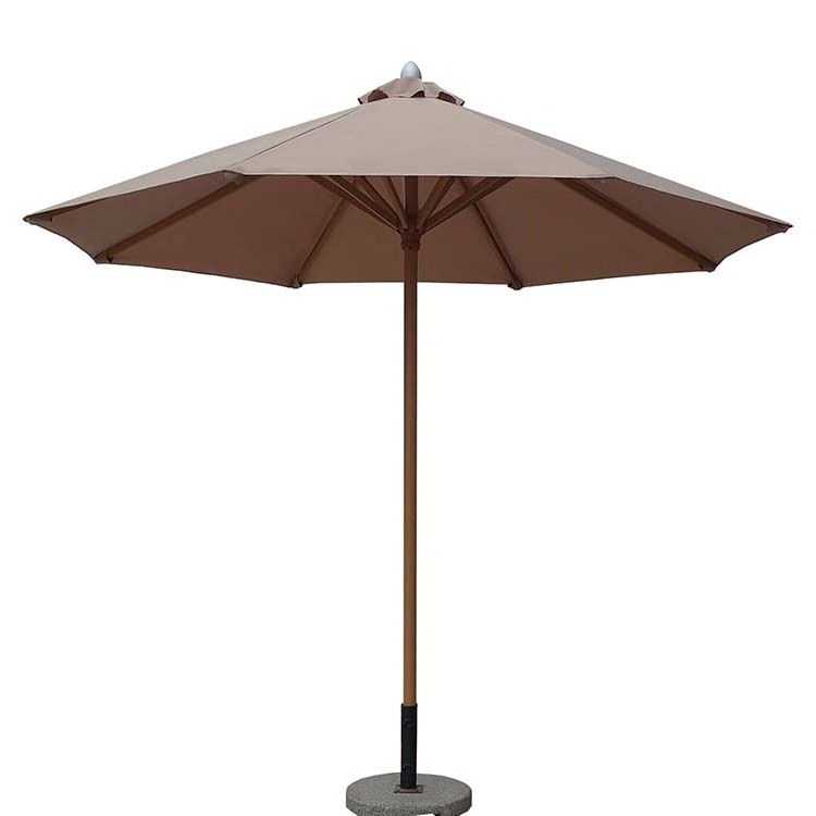 custom premium outdoor canvas parasol folding beach sun shade umbrella with stand