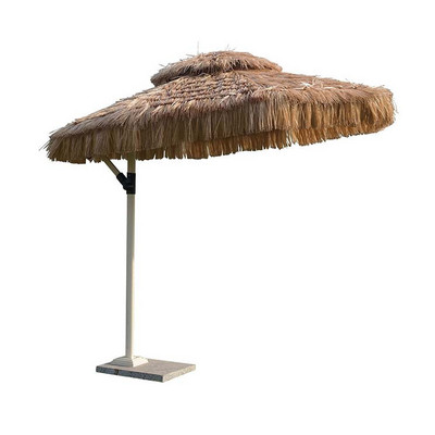 new design round garden outdoor beach straw parasol umbrellas for sun