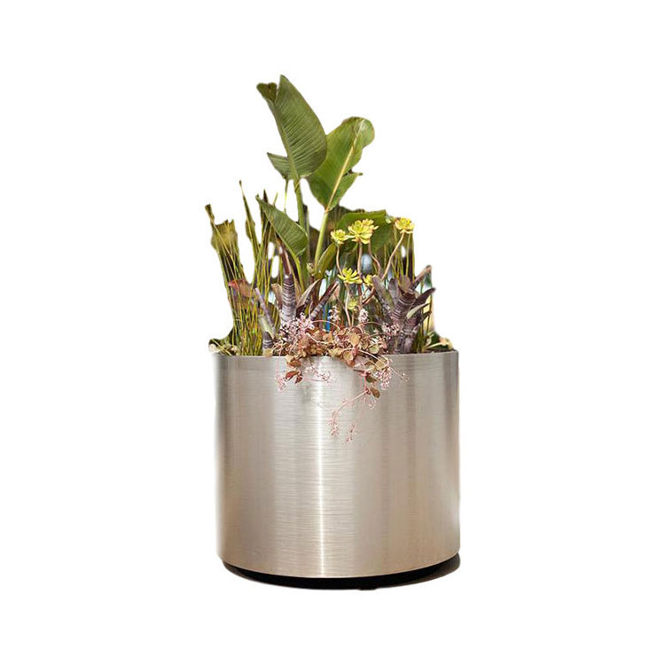 Concrete planter mold,stainless steel planter  outdoor