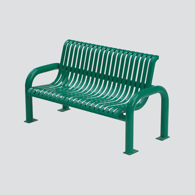 outdoor furniture cool park metal bench seat outside public garden patio blue decorative galvanized steel long seating bench