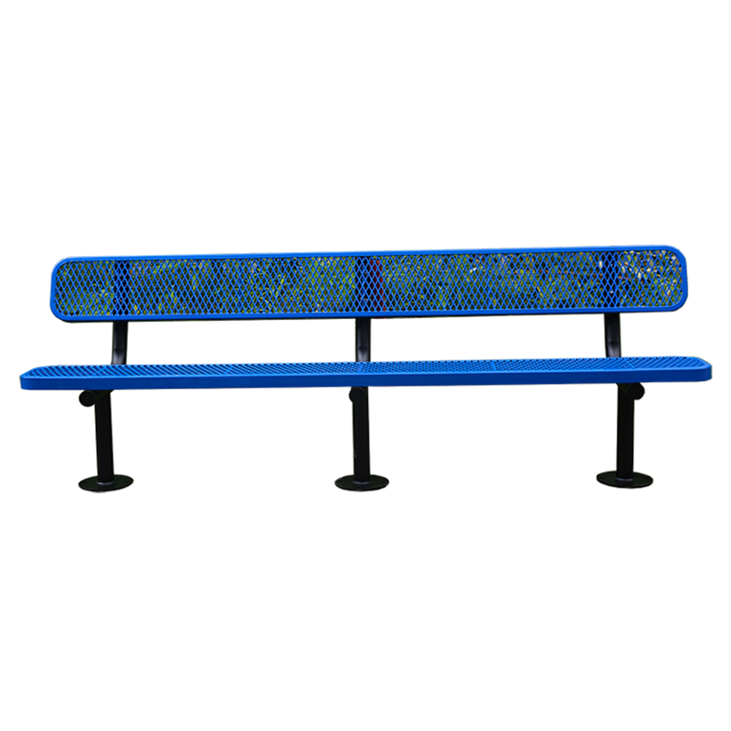 outdoor furniture extra long thermoplastic coated steel bench seat outside park metal bench chair out door garden bench seating