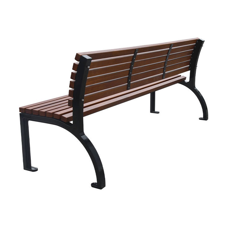 outdoor park extra long recycled plastic wood bench seat outside street reclaimed wood seating bench public street garden bench