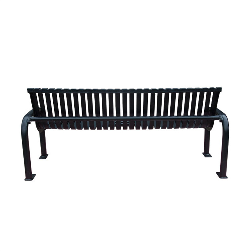 outdoor furniture extra long metal bench seat outside park traditional steel bench seating public garden patio bench chair