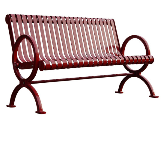 street and park furniture 2 3 seater metal bench seat outside garden slat steel bench chair public park commercial bench seating