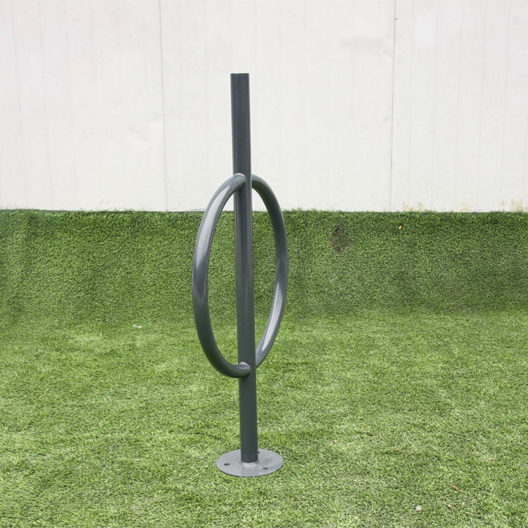 outdoor park free standing steel bicycle parking rack outside street square floor bike storage stand