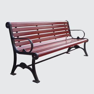 three seater wood plastic coated outdoor park garden benches for sale