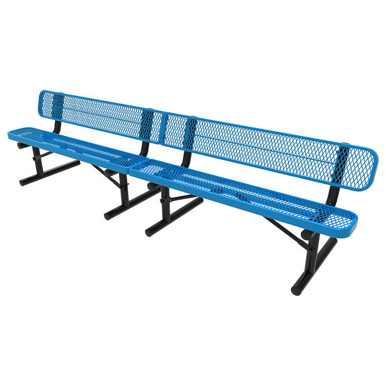 outdoor furniture steel benches seat outside park street metal mesh leisure bench seating public garden patio iron bench chair