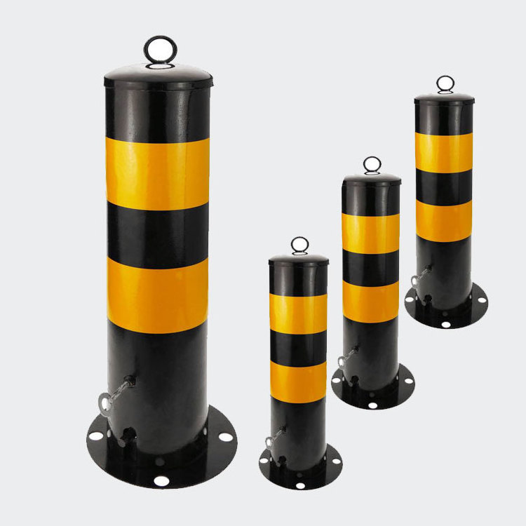 outdoor driveways removable security posts roadside metal security mobile bollard outside street sidewalk traffic barrier