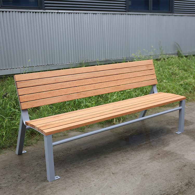 park supplies extra long wood garden bench seat outdoor hardwood bench street public place patio wpc wooden bench seating