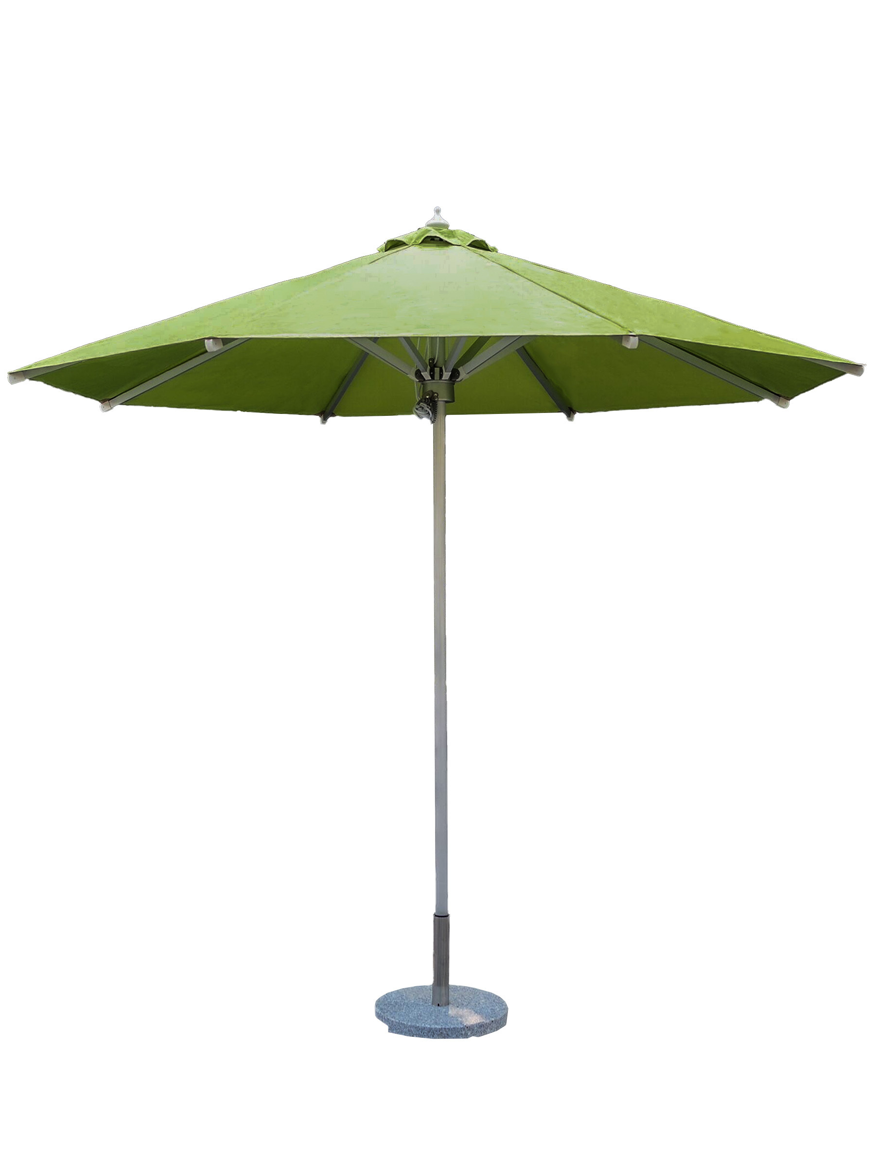 Aluminum Ribs Crank Lift Manual Tilt 9 feet 10feet Aluminum Commercial Patio Umbrella