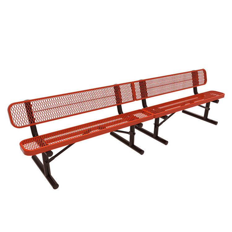 extra long outdoor garden metal park bench manufacturer