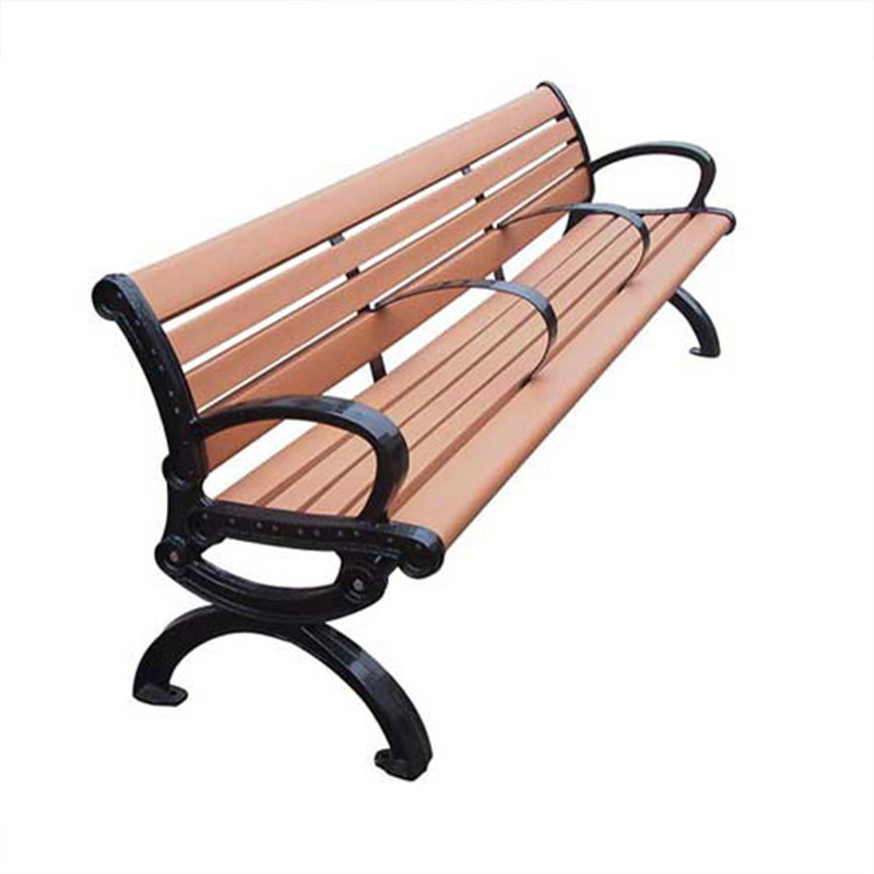 outdoor furniture public park reclaimed wood and metal bench seating outside garden patio extra long antiseptic wood seat bench