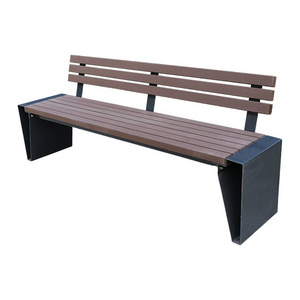 outdoor extra long wpc wooden bench seating outside park wood plastic composite bench seat public garden patio chair bench