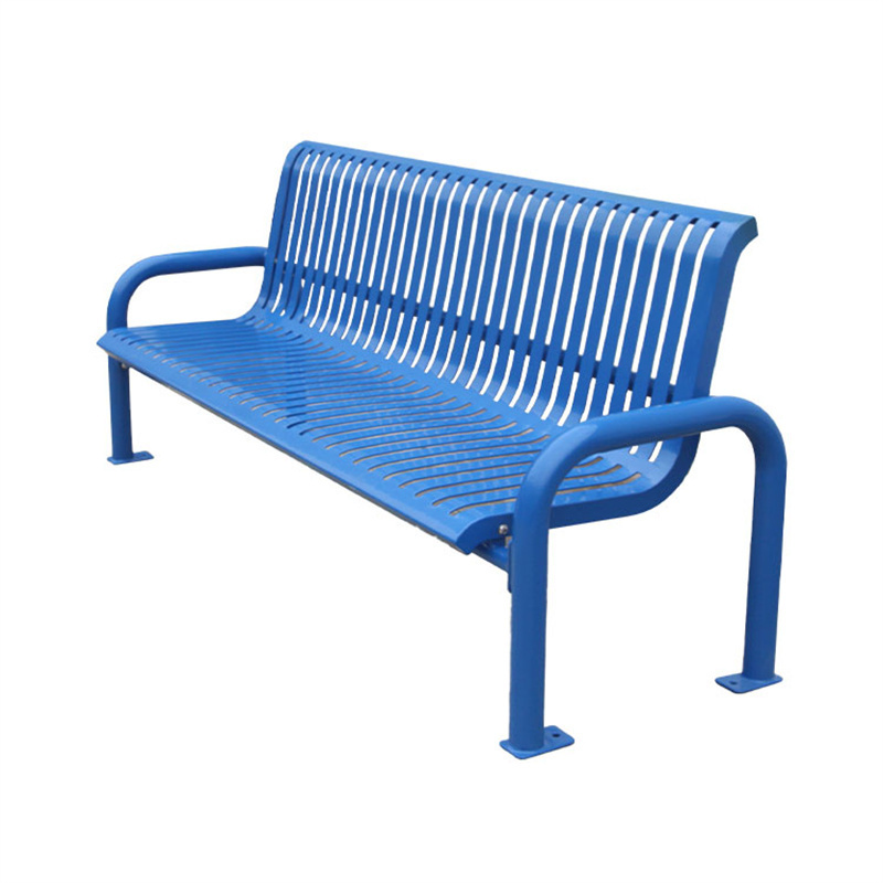 outdoor furniture extra long metal bench seat outside park traditional steel bench seating public garden patio bench chair