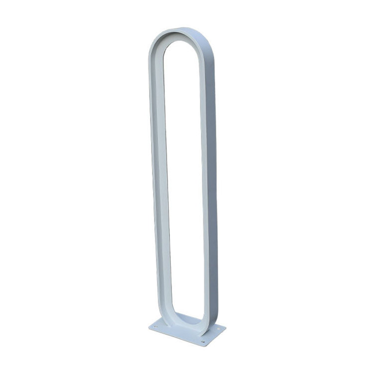 outdoor urban street metal stainless steel titanium floor vertical bicycle parking stand storage bike rack