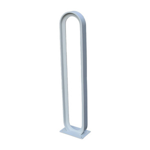 outdoor urban street metal stainless steel titanium floor vertical bicycle parking stand storage bike rack