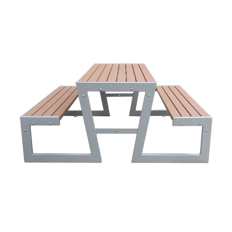 outdoor garden set wood picnic table outside furniture extra long dinning table with bench public patio coffee table and chair