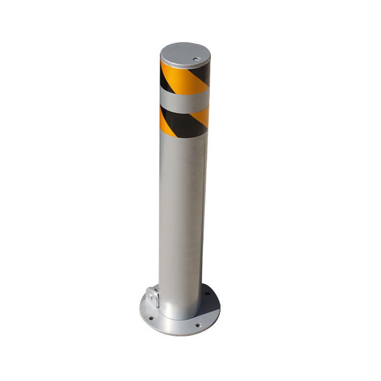 Stainless Steel Folding Collapsible Locking Bollard Parking Post