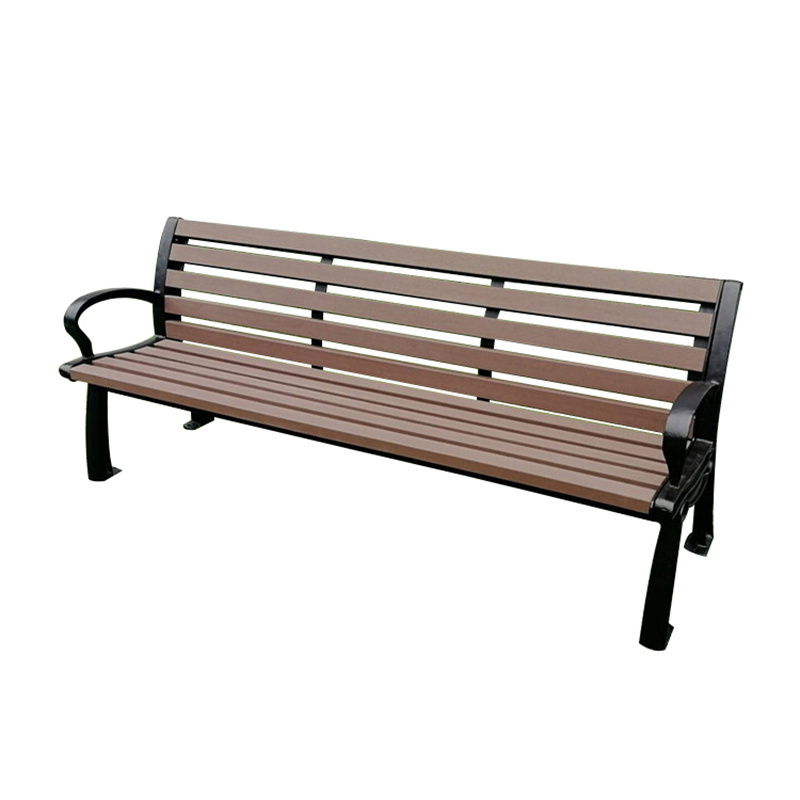 wholesale outdoor furniture recycled plastic wood bench public park reclaimed pine bench seating outside garden patio seat bench