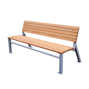 park supplies extra long wood garden bench seat outdoor hardwood bench street public place patio wpc wooden bench seating