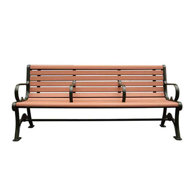 three seater wood plastic coated outdoor park garden benches for sale