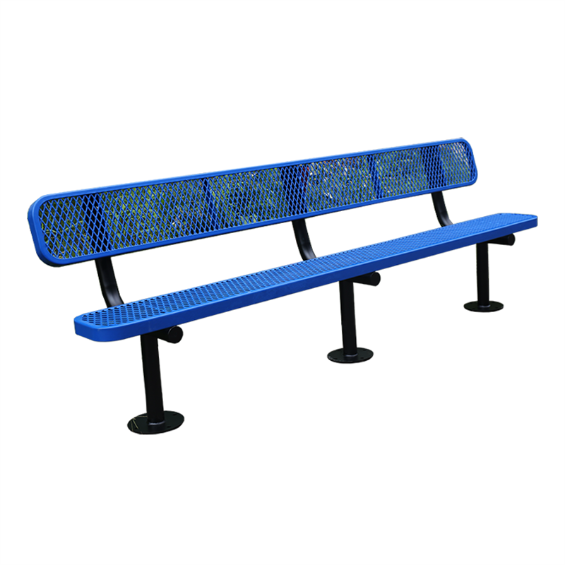 outdoor furniture extra long thermoplastic coated steel bench seat outside park metal bench chair out door garden bench seating