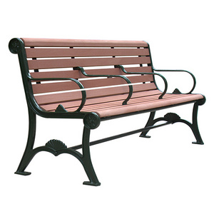 outdoor wood slat for cast iron bench antique garden wood park bench outside seating urban street 3 seater seat with armrest