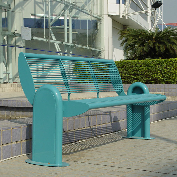 outdoor furniture green metal bench outside public park commercial vintage steel bench seating out door garden patio iron bench