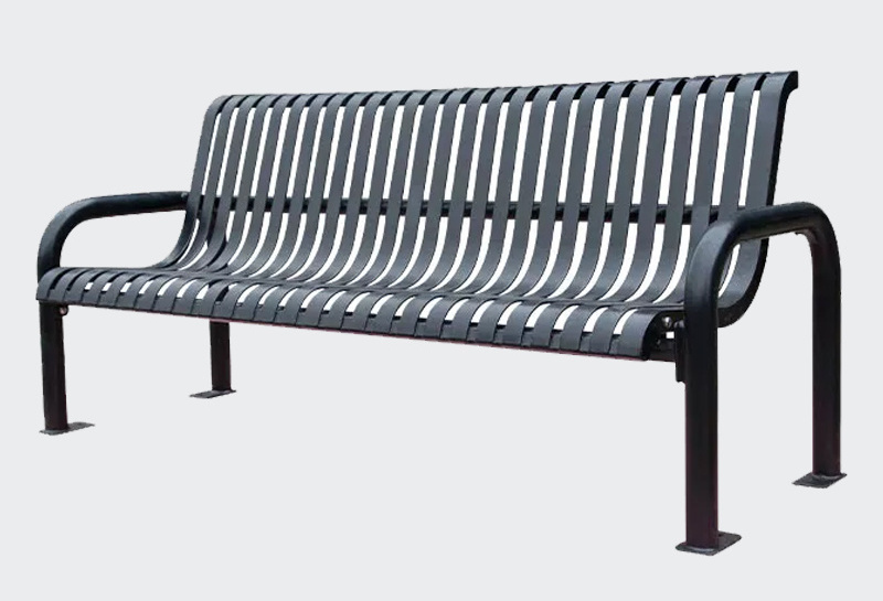 outdoor furniture metal bench outside park street galvanized steel long bench seat public garden patio chair bench manufacturers