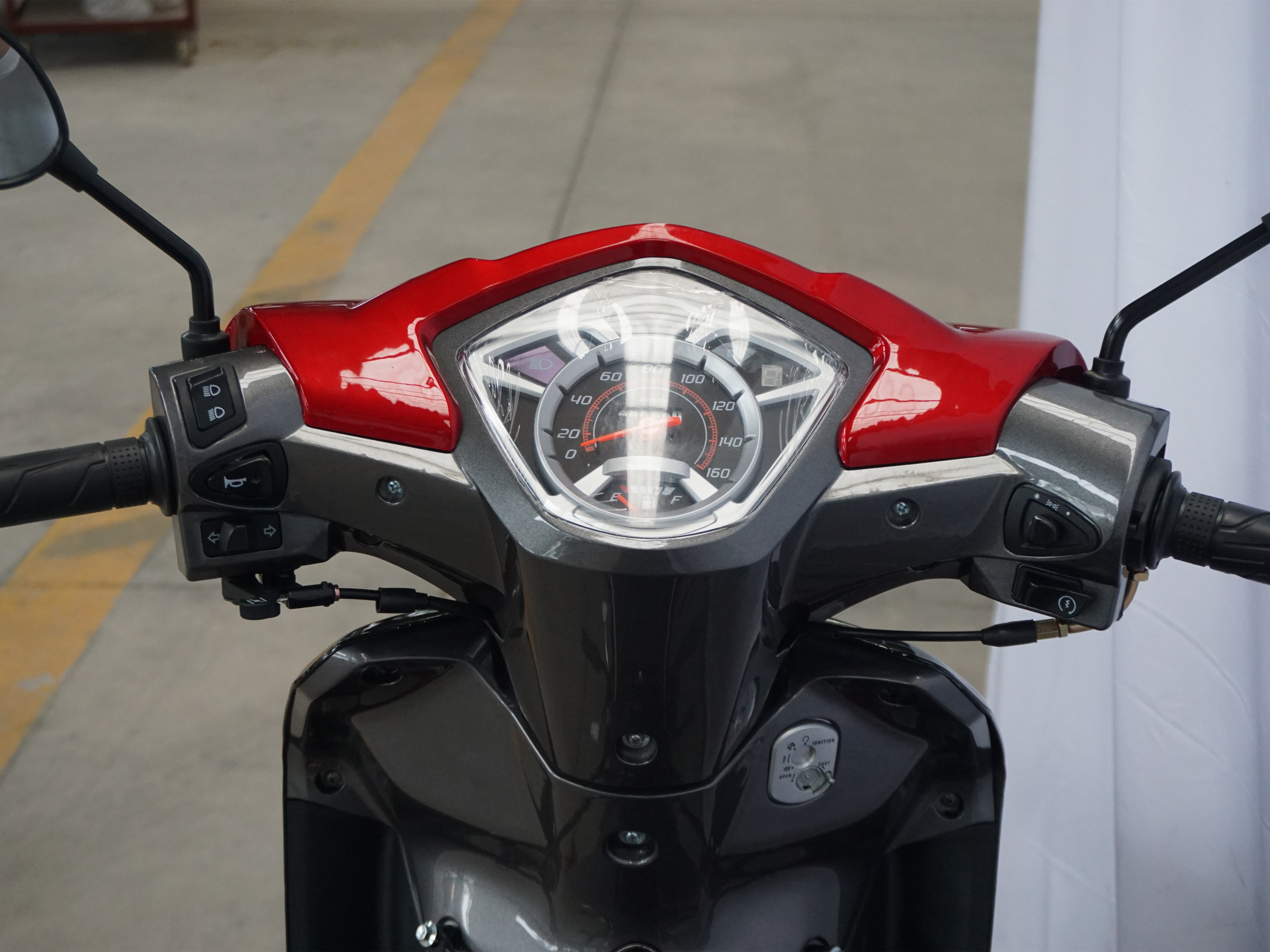 120cc  China factory direct sales red+black gas cub motorcycle