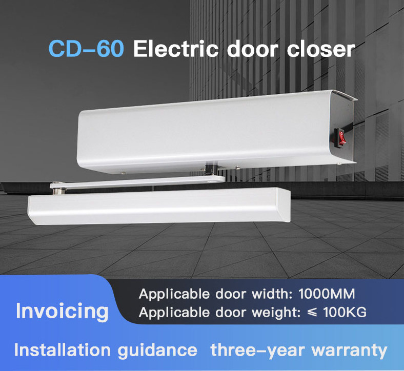 China Manufacturer CD-60 Intelligent Remote Control Induction Electric Stainless Steel Automatic Door Closer