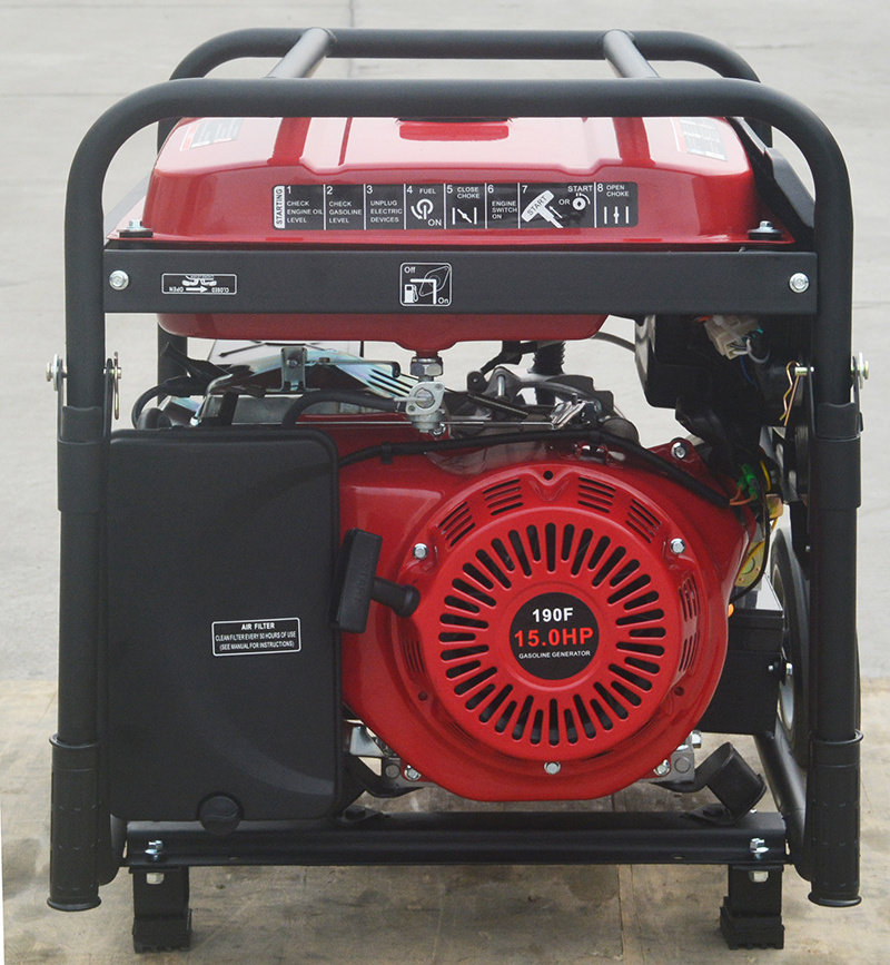 Ewell high quality generator gasoline open frame jet power gasoline generator 6KW for energy crisis