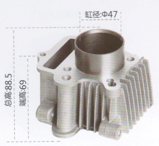 Chongqing Motorcycle Engine Cylinder Block C90/JH90 Motorcycle Engine Parts