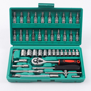 Car Mechanic Maintenance Tools Mechanic Repair Ratchet Wrench 46 Set Combination Tool