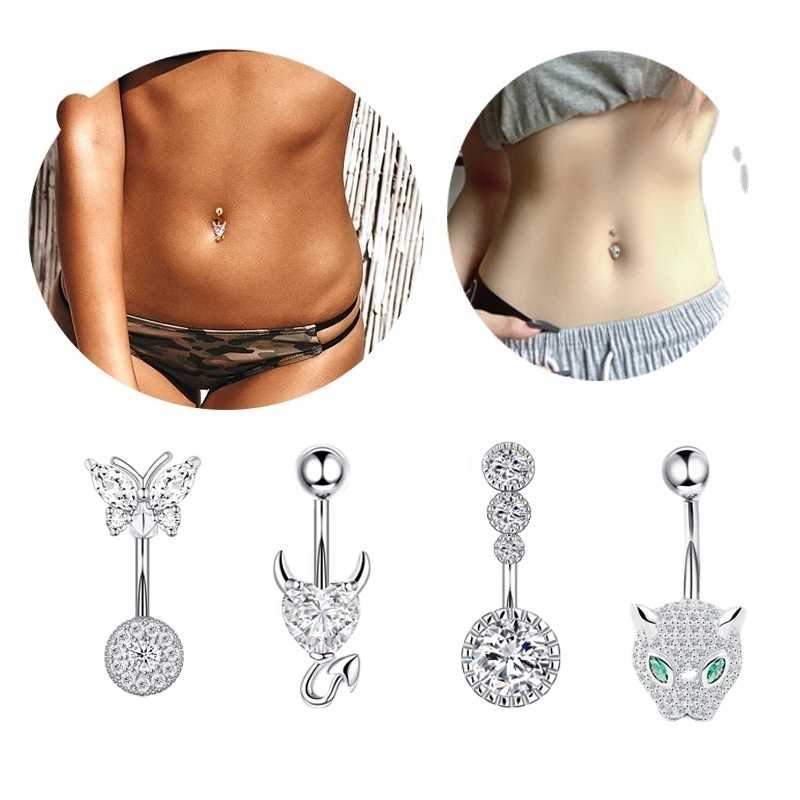 Fashion Belly Button Belly Rings Body Piercing Jewelry Stainless Steel Romantic wholesale belly rings