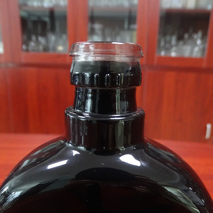 cheap price square black glass gin vodka bottles 500 ml